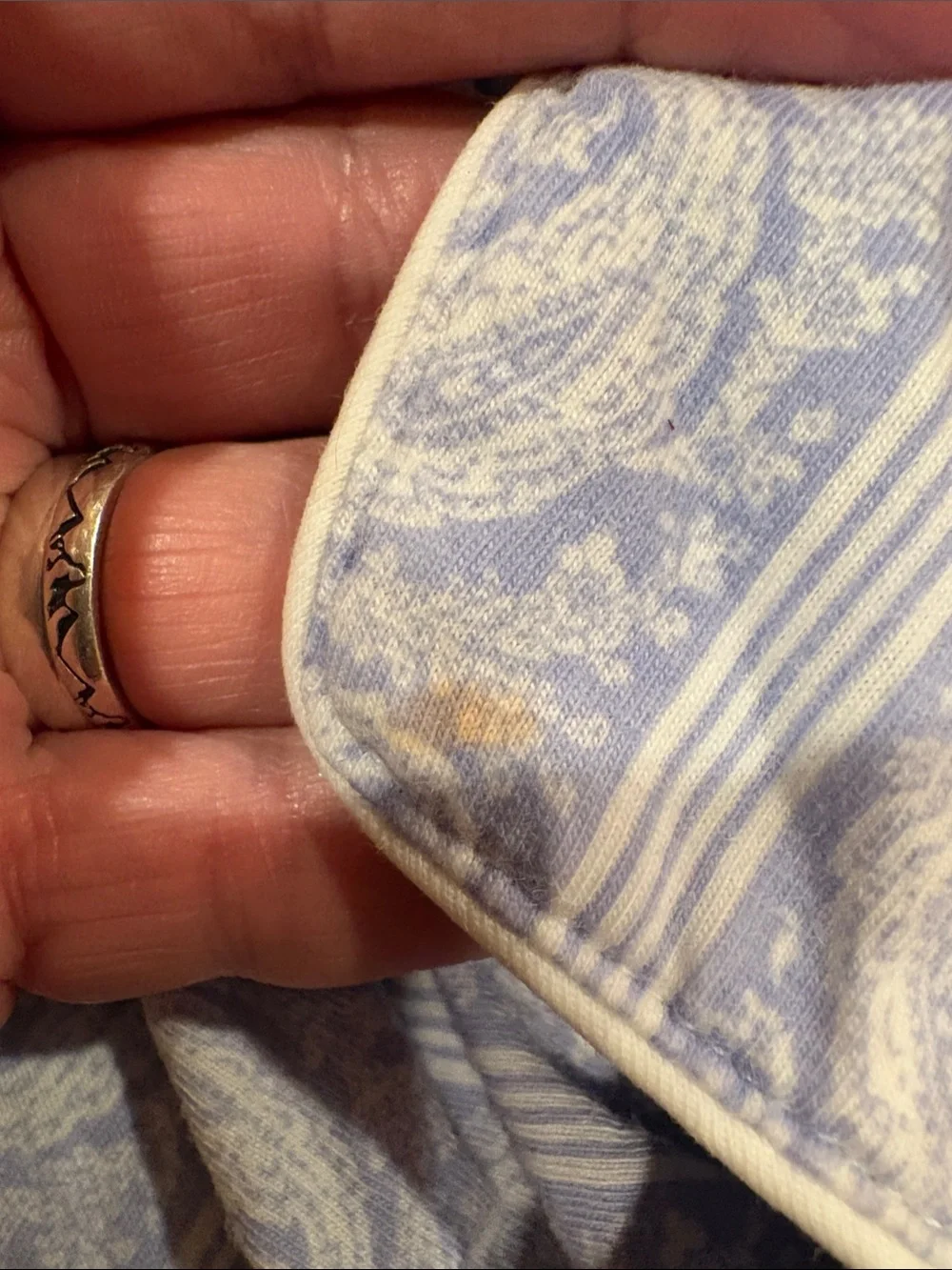 Lauren Ralph Lauren Blue and White Paisley Sleep Shirt women’s M